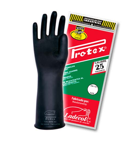 GUANTE PVC CALIBRE 25 LARGO 12&quot;  - PROTEX (PAR)