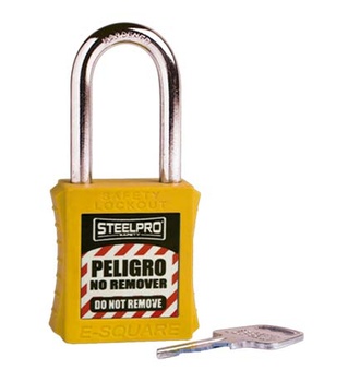 [OT012-01] CANDADO X10 LOCK OUT - STEELPRO (AMARILLO)