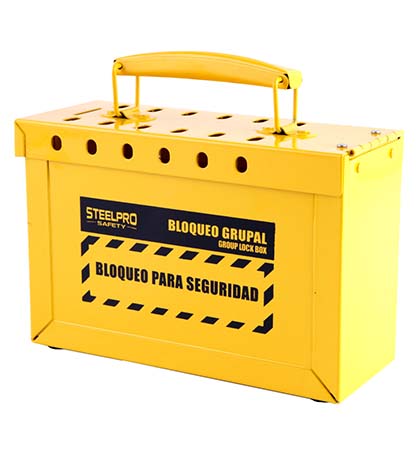 CAJA DE BLOQUEO GRUPAL AMARILLO LOCK OUT - STEELPRO