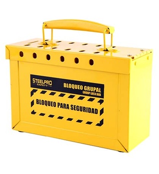 [OT105-01] CAJA DE BLOQUEO GRUPAL AMARILLO LOCK OUT - STEELPRO