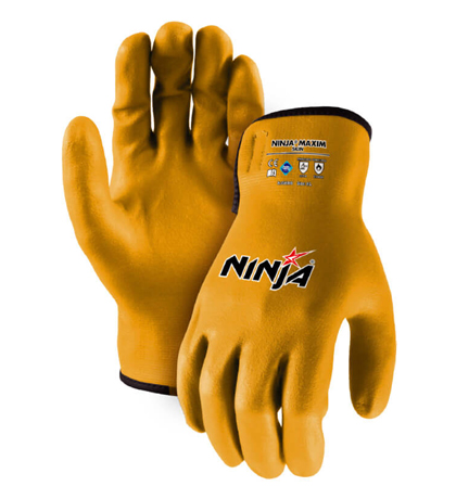 GUANTE DE CUERO SKIN AMARILLO- NINJA (PAR)