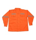 CAMISA DRILL CON REFLECTIVO NARANJA