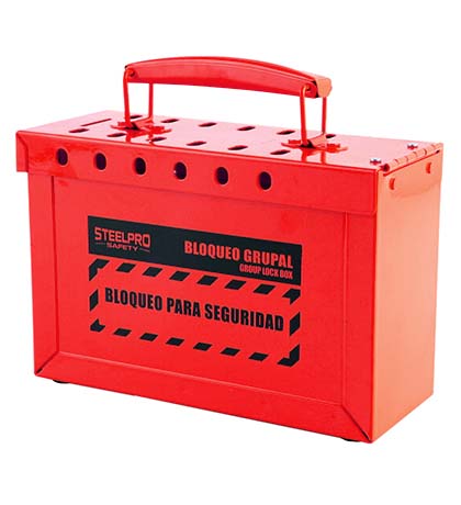 [OT106-01] CAJA DE BLOQUEO GRUPAL ROJO LOCK OUT - STEELPRO