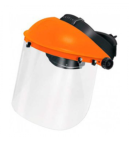 [OT128-01] CASQUETE PORTAVISOR NARANJA CON VISOR